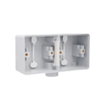 Boîtier double horizontal 1 entrée M20 Hydro gris Niko 700-84801