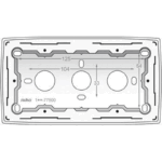 Boîtier en saillie double Original Light Grey Niko 102-77500