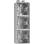 Boîtier triple vertical 1x2 entrées M20 Hydro gris Niko 700-84302