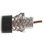 Câble coaxial noir RG59 (au mètre)