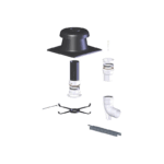 Kit PP flexible mural ø 80 pour tubage cheminée