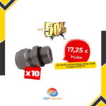 Lot de 10 raccord Alpex droit mâle à visser 16x1/2''M