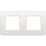 Plaque de recouvrement double horizontal Original blanc Niko 101-76800