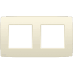 Plaque de recouvrement double horizontal Original crème Niko 100-76800