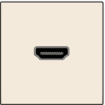 Prise HDMI/HDMI  sans socle de fixation Original crème Niko 100-69417