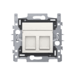 Prise informatique double RJ45 Original blanc Niko 101-65152