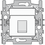 Prise informatique simple RJ45 Original blanc Niko 101-65151