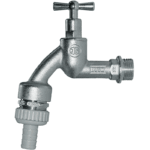 Robinet double service agrée Belgaqua Chromé