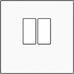 Set de finition prise audio simple pour haut-parleurs Original blanc Niko 101-69801