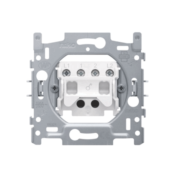 Socle interrupteur bipolaire  bornes à vis Niko 170-01200