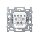 Socle interrupteur double va-et-vient bornes à vis Niko 170-02600